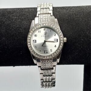 Silver B Diamond Men's Watch